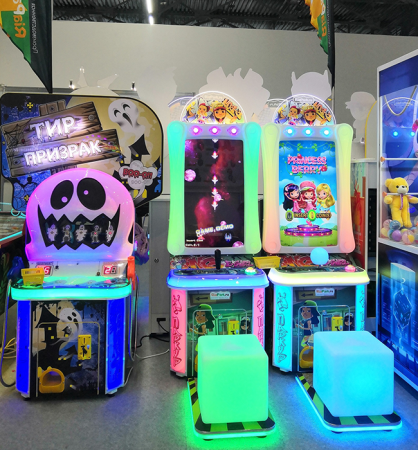 Детский игровой аппарат Вертикальный Экран "Паркур 4В1"