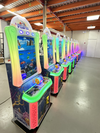 Детский игровой аппарат Вертикальный экран "Рыбалка" 