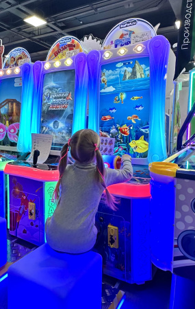 Детский игровой аппарат Вертикальный экран "Рыбалка" 