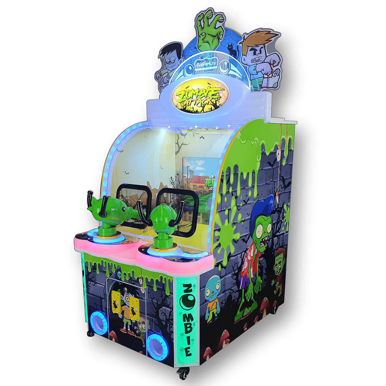 Детский игровой аппарат Экран Двойная Стрелялка "Зомби Атака"