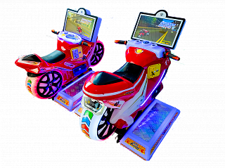 Развлекательный игровой аппарат Симулятор "Мотоцикл Детский"