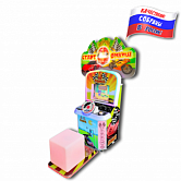 Детский игровой аппарат Экран  Гонка "Авто" с пуфиком