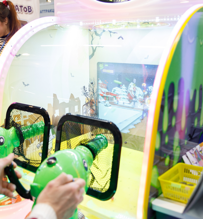 Детский игровой аппарат  Двойная Стрелялка "Зомби Атака"