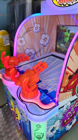 Детский игровой аппарат  Двойная Стрелялка "Супер Атака"