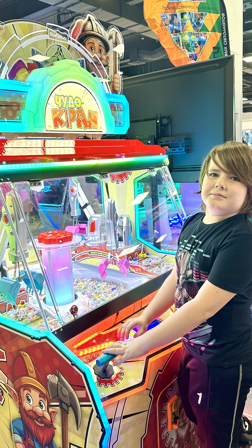 НОВИНКА! Призовой аппарат Экскаватор "Чудо-кран"