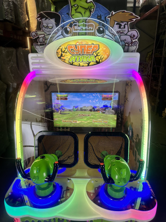 Детский игровой аппарат  Двойная Стрелялка "Зомби Атака"